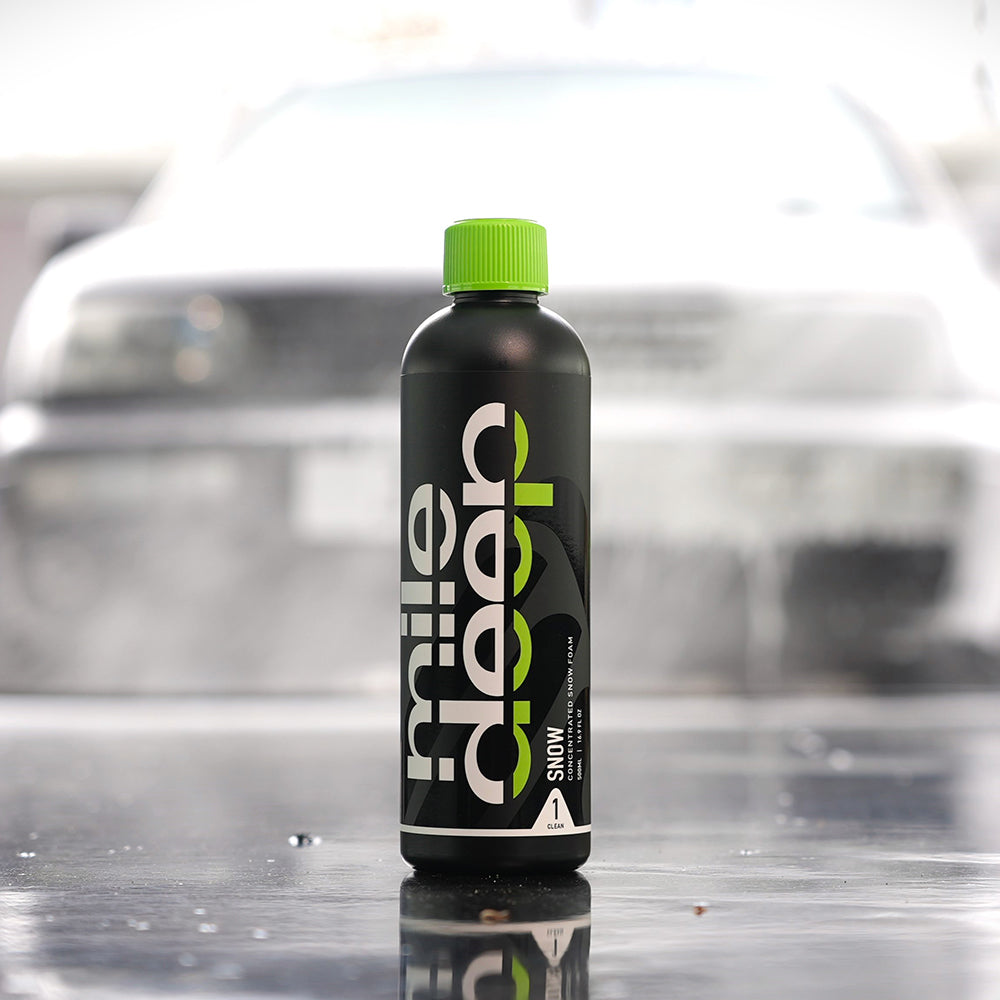 mile deep SNOW concentrated pH-neutral car snow foam bottle
