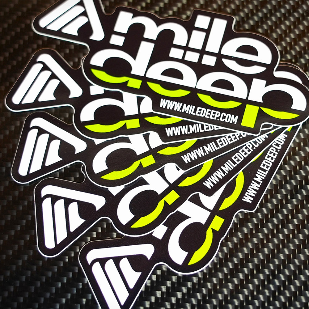 Deep Logo Sticker CLASSIC STICKER – mile deep