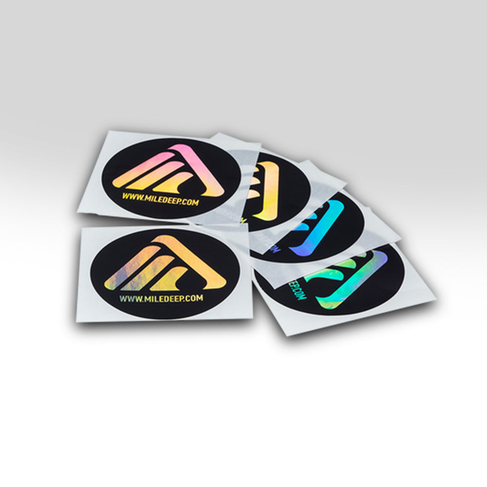 Deep Logo Sticker Holographic Logo STICKER – mile deep
