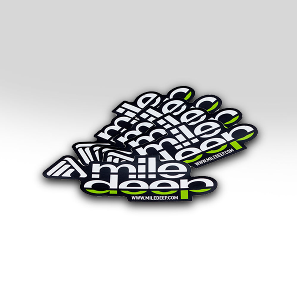 Deep Logo Sticker CLASSIC STICKER – mile deep